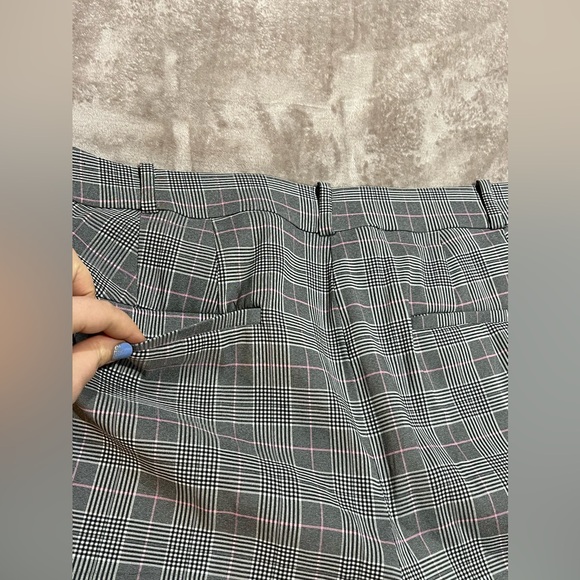 Lane Bryant The Allie Straight Leg Plaid Pant 28R Multi Color - Picture 9 of 10